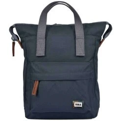 Roka Bantry B Small Sustainable Canvas Flannel Backpack - Smoke Grey