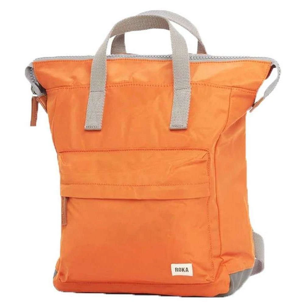 Roka Bantry B Small Sustainable Nylon Backpack - Burnt Orange - Image 3