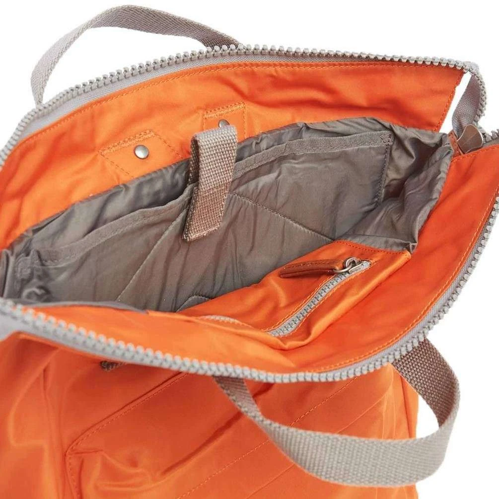 Roka Bantry B Small Sustainable Nylon Backpack - Burnt Orange - Image 4
