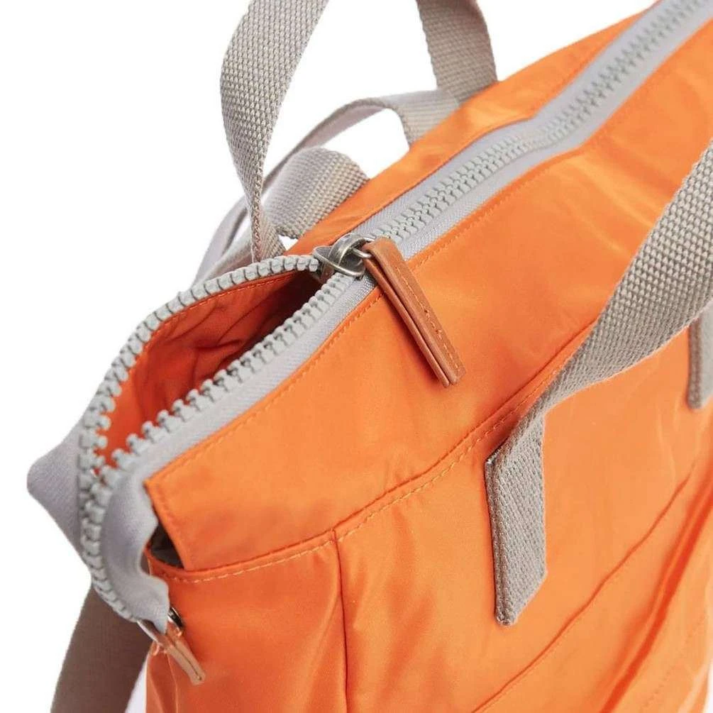 Roka Bantry B Small Sustainable Nylon Backpack - Burnt Orange - Image 5