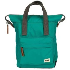 Roka Bantry B Small Sustainable Nylon Backpack - Cyan Blue