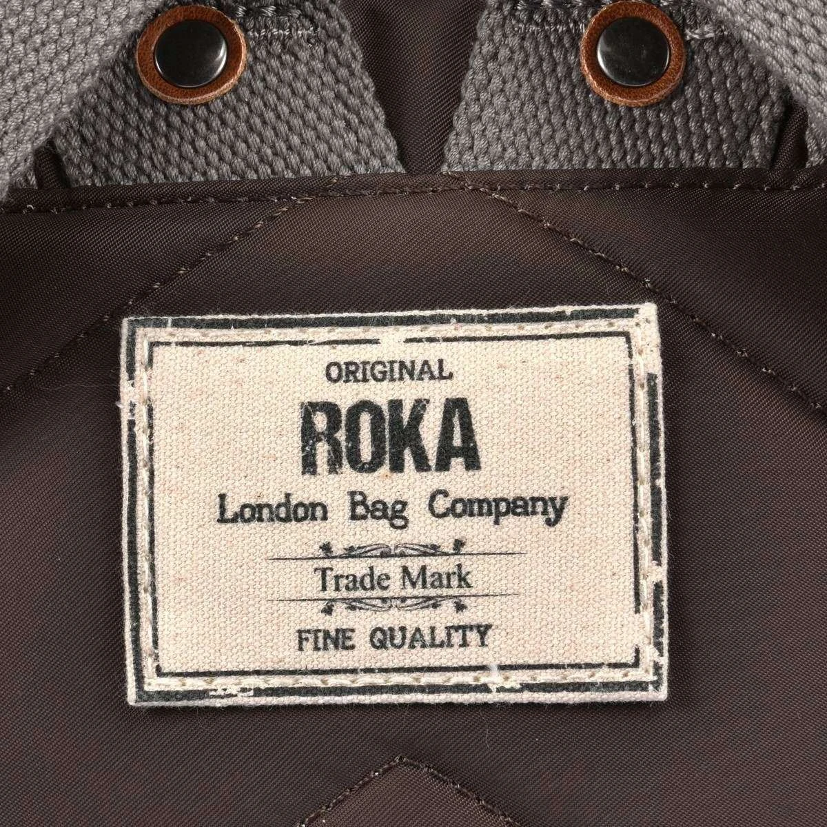 Roka Bantry B Small Sustainable Nylon Backpack - Dark Chocolate - Image 5