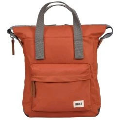 Roka Bantry B Small Sustainable Nylon Backpack - Ginger Orange