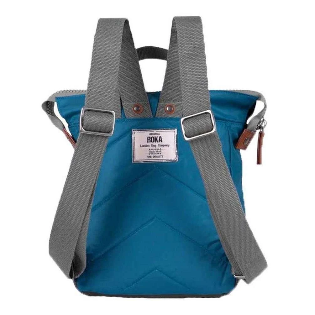 Roka Bantry B Small Sustainable Nylon Backpack - Marine - Image 2