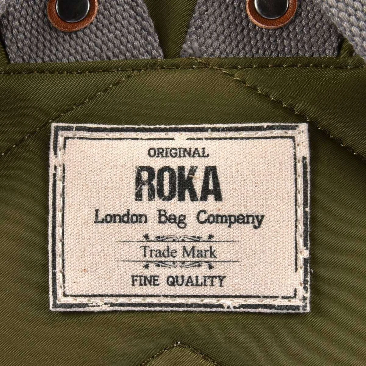 Roka Bantry B Small Sustainable Nylon Backpack - Military Green - Image 5