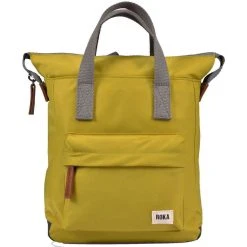 Roka Bantry B Small Sustainable Nylon Backpack - Pea Green