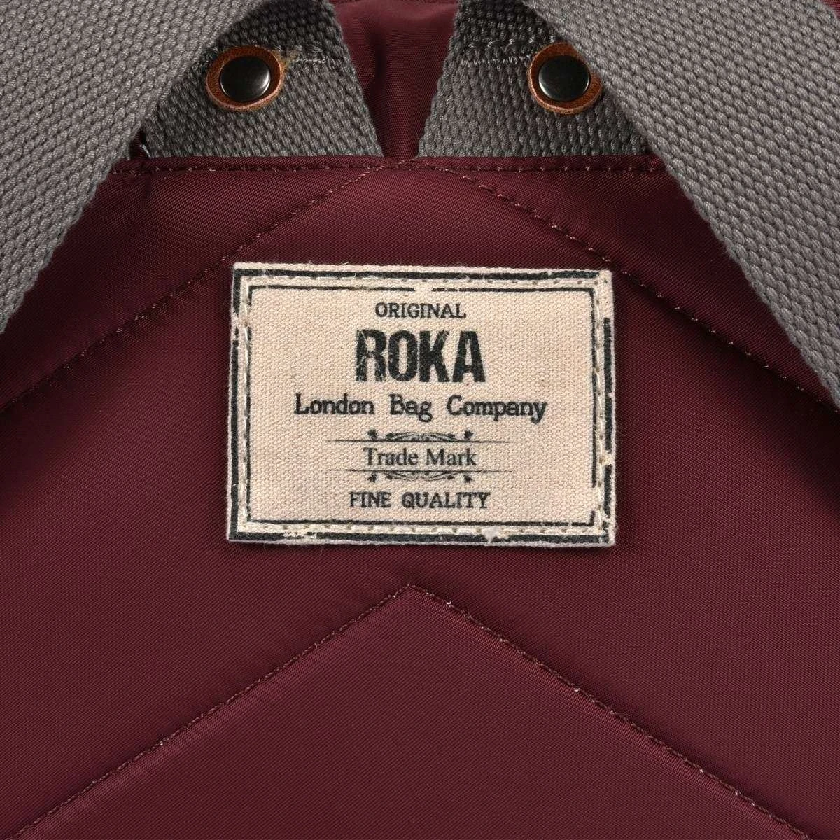 Roka Bantry B Small Sustainable Nylon Backpack - Port Red - Image 5