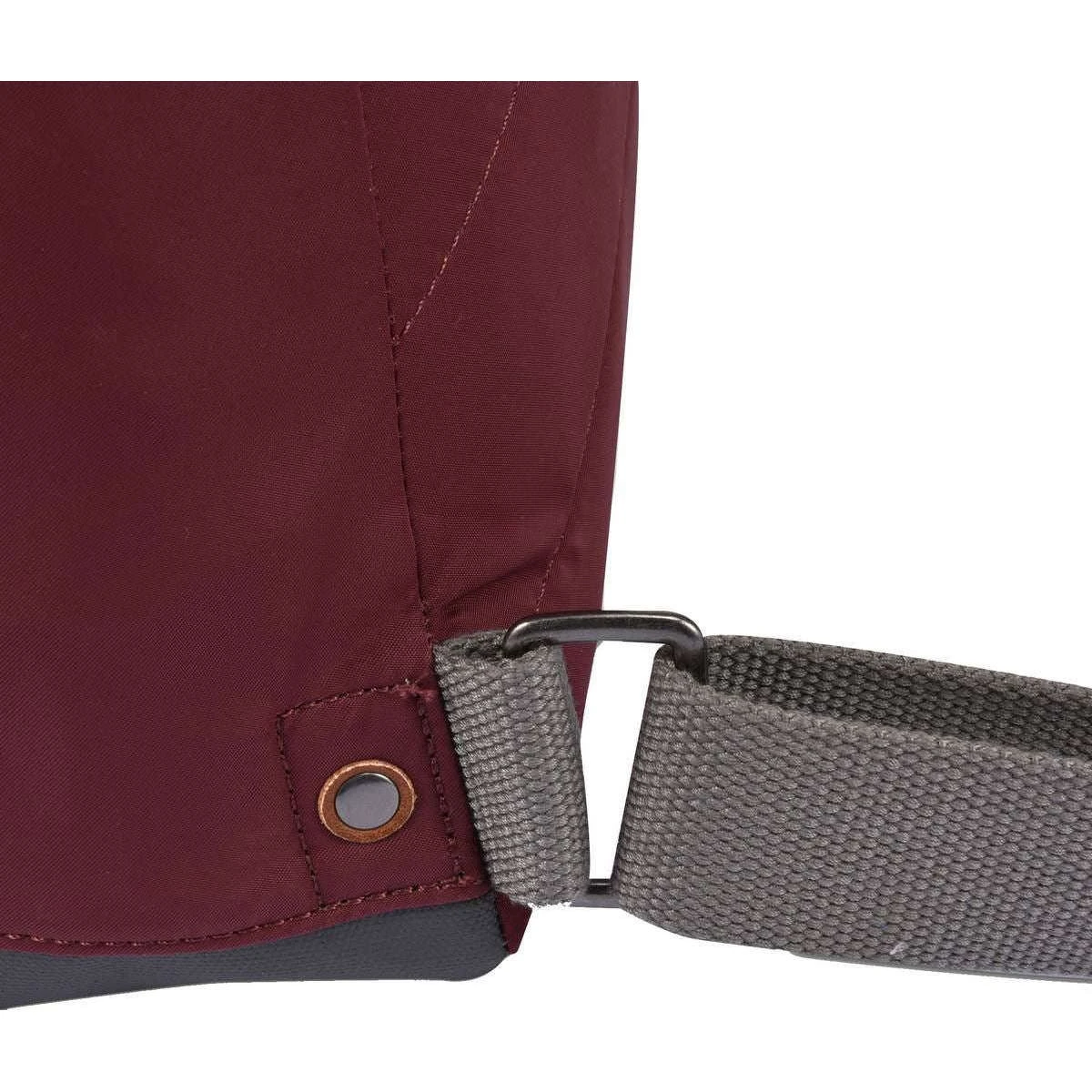 Roka Bantry B Small Sustainable Nylon Backpack - Port Red - Image 6