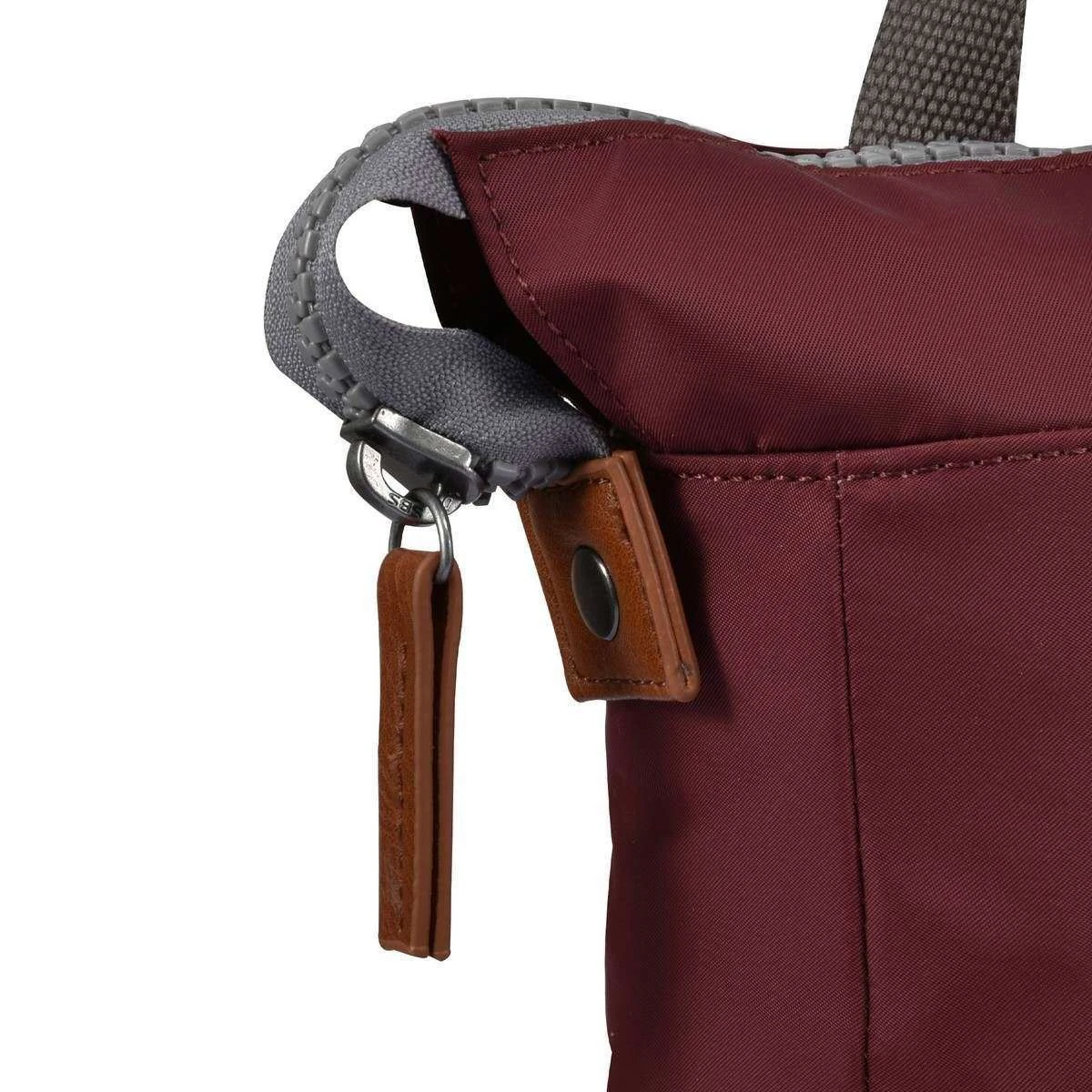 Roka Bantry B Small Sustainable Nylon Backpack - Port Red - Image 7