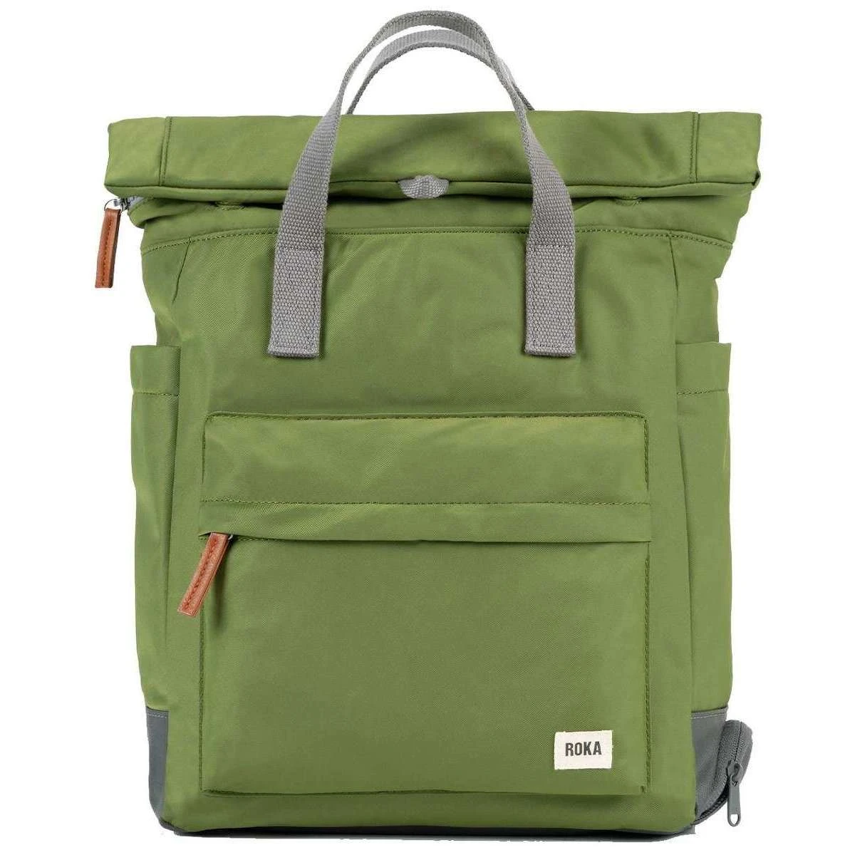 Roka Bayswater B Medium Sustainable Nylon Backpack - Avocado Green