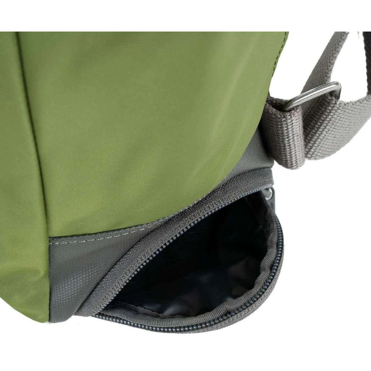 Roka Bayswater B Medium Sustainable Nylon Backpack - Avocado Green - Image 6