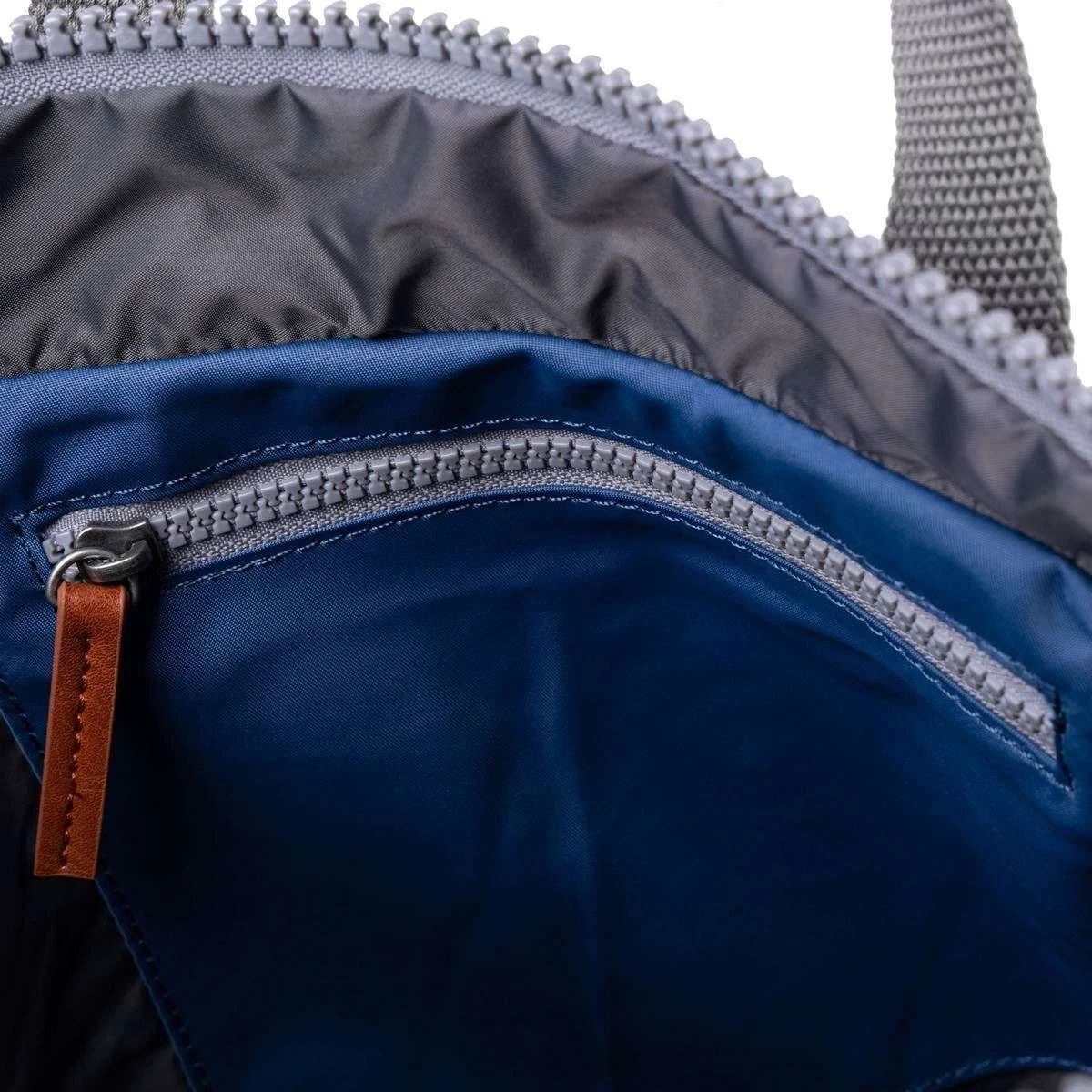 Roka Bayswater B Medium Sustainable Nylon Backpack - Burnt Blue - Image 3