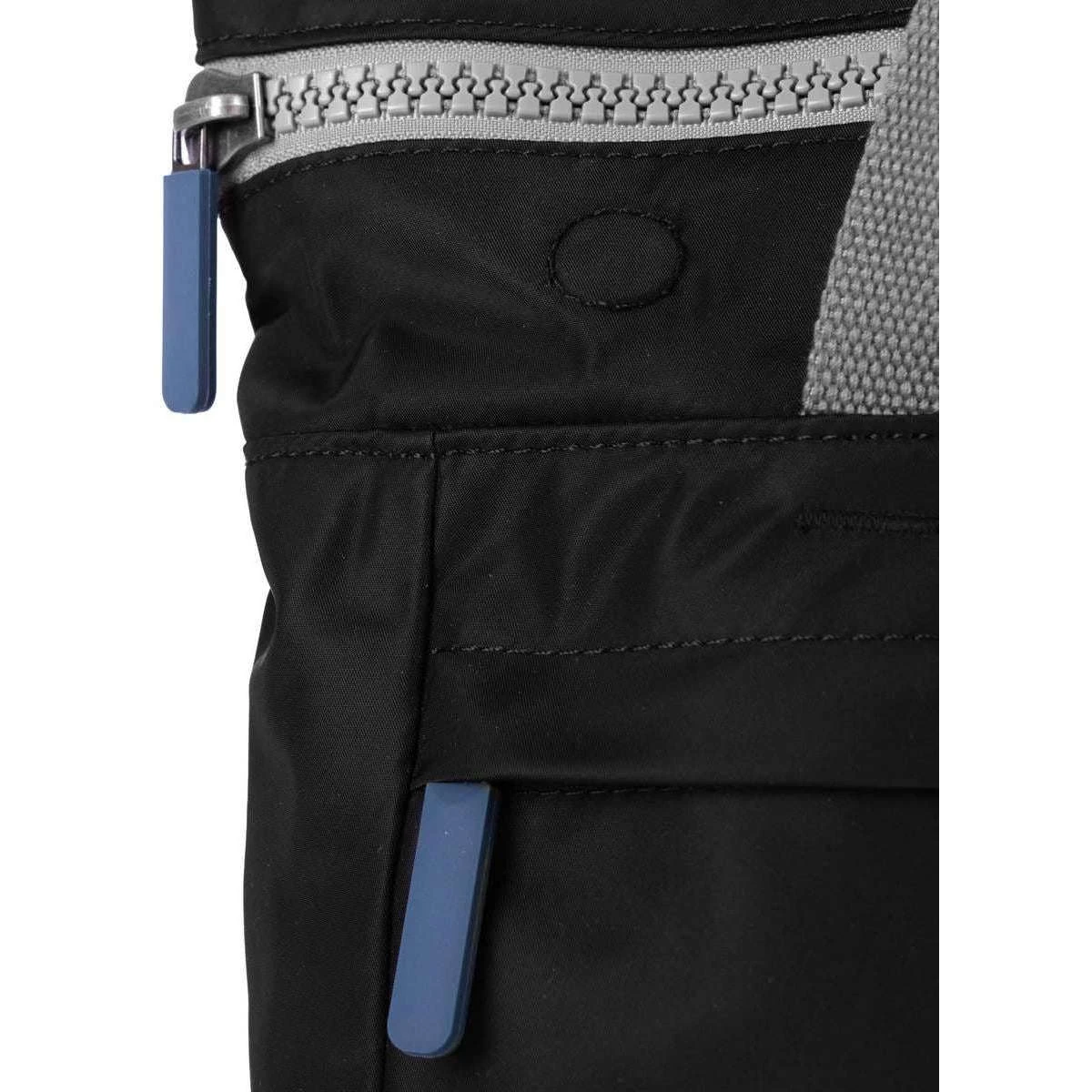 Roka Camden A Medium Sustainable Nylon Backpack - Caprinha Black - Image 7