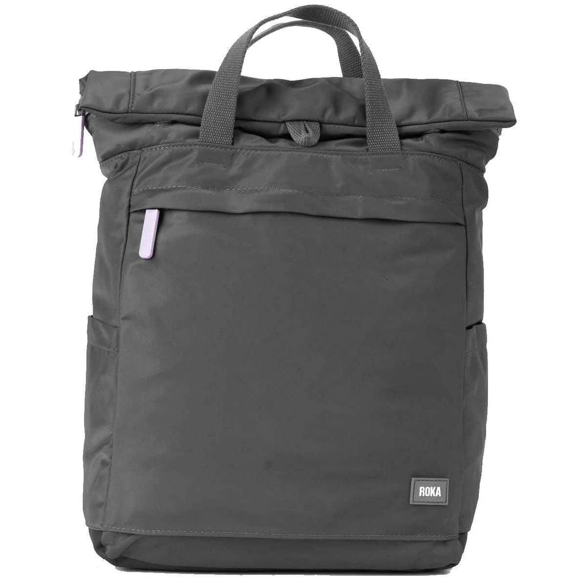 Roka Camden A Medium Sustainable Nylon Backpack - Martini Grey