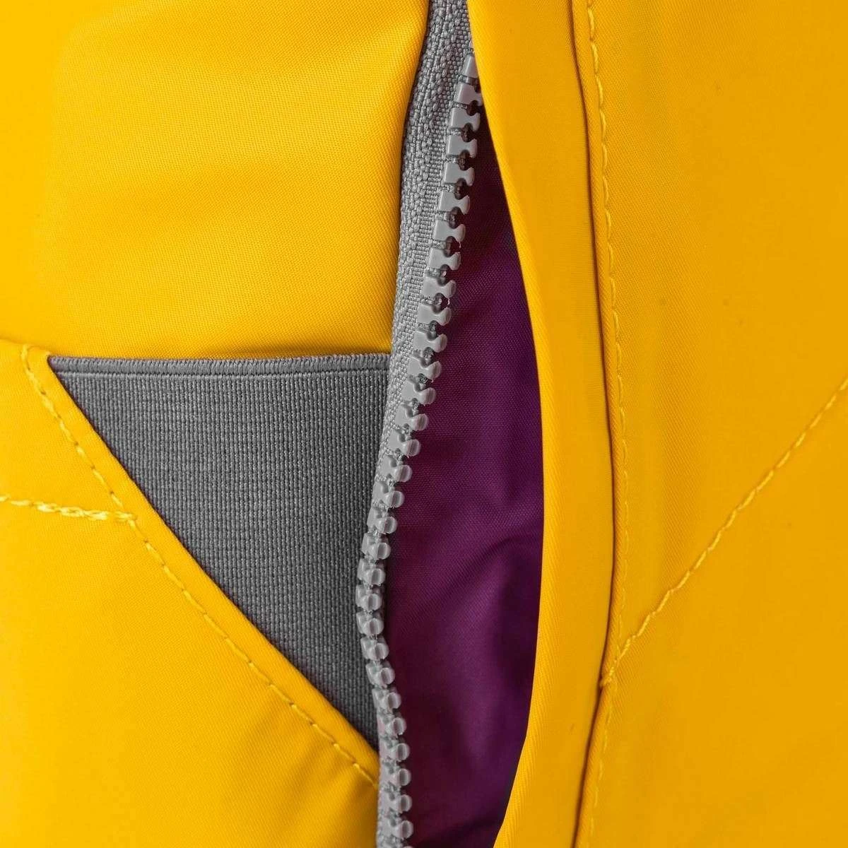 Roka Camden A Medium Sustainable Nylon Backpack - Pina Colada Yellow - Image 6
