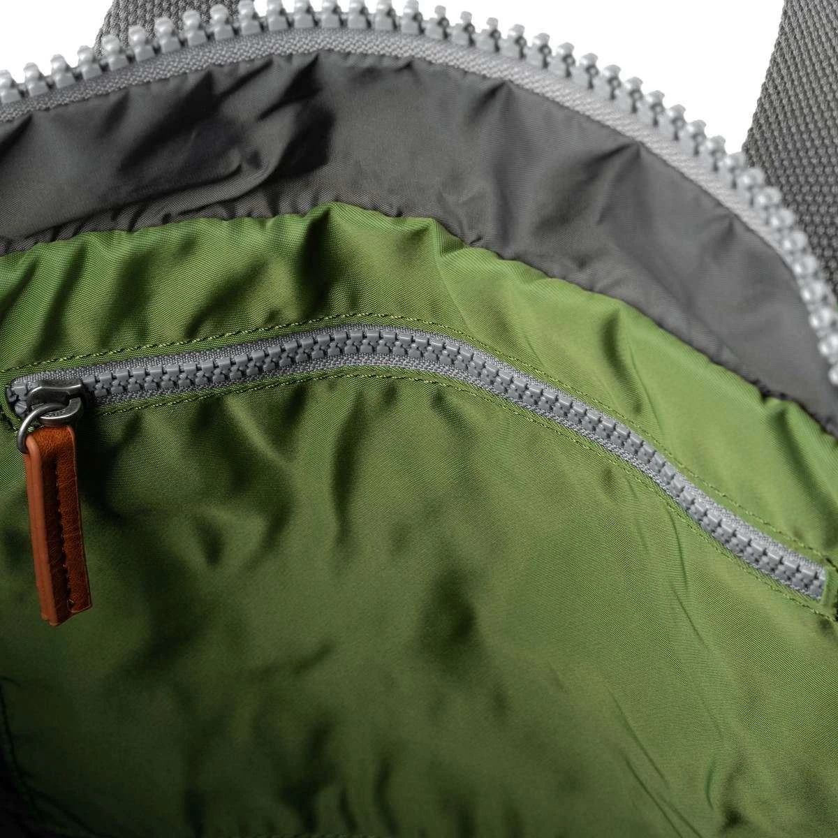 Roka Canfield B Large Sustainable Nylon Backpack - Avocado Green - Image 4