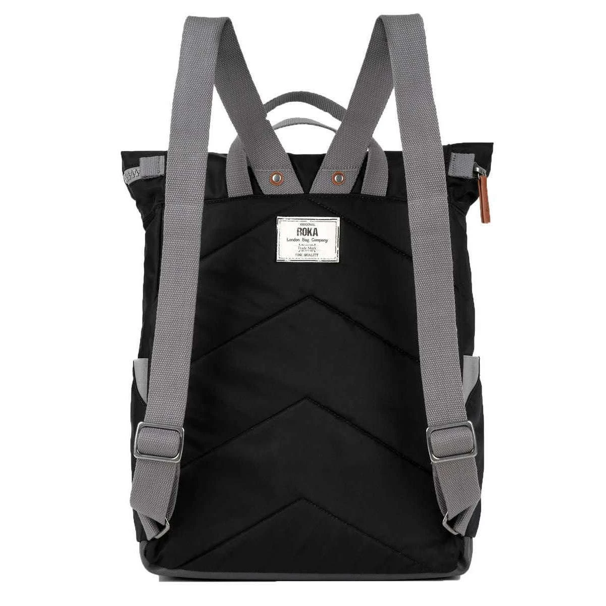 Roka Canfield B Large Sustainable Nylon Backpack - Black - Image 2