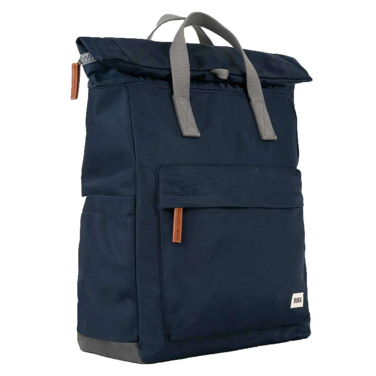 Roka Canfield B Large Sustainable Nylon Backpack - Midnight Navy - Image 3