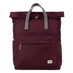Roka Canfield B Large Sustainable Nylon Backpack - Plum Burgundy