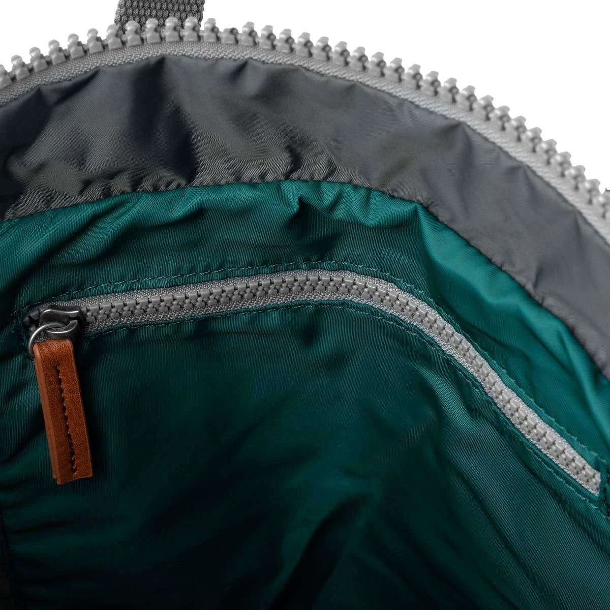 Roka Canfield B Large Sustainable Nylon Backpack - Teal Green - Image 4