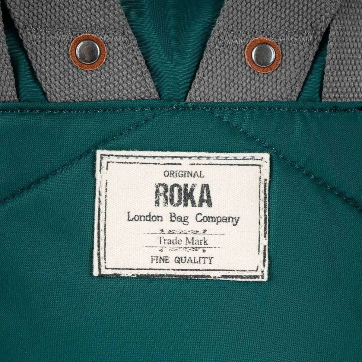 Roka Canfield B Large Sustainable Nylon Backpack - Teal Green - Image 7