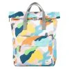Roka Canfield B Medium Mellow Camo Sustainable Canvas Backpack - White/Blue/Orange