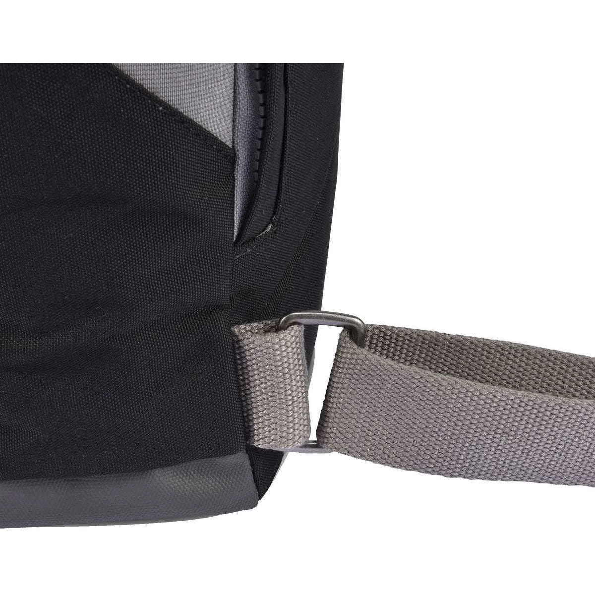 Roka Canfield B Medium Sustainable Canvas Flannel Backpack - Black - Image 6