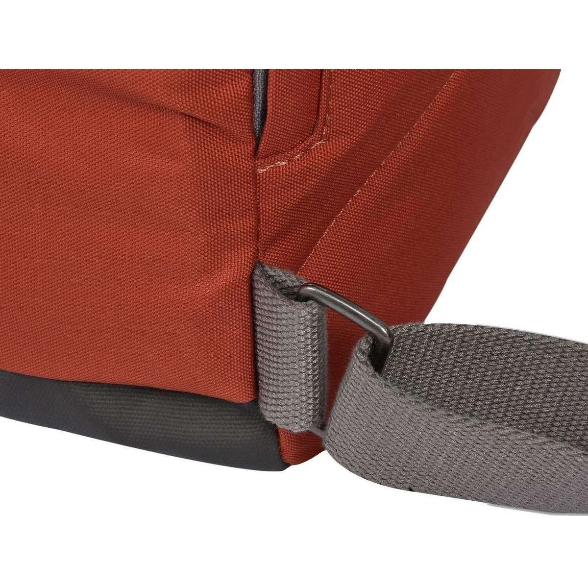 Roka Canfield B Medium Sustainable Canvas Flannel Backpack - Ginger Orange - Image 6