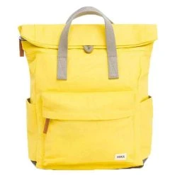 Roka Canfield B Medium Sustainable Nylon Backpack - Lemon Yellow