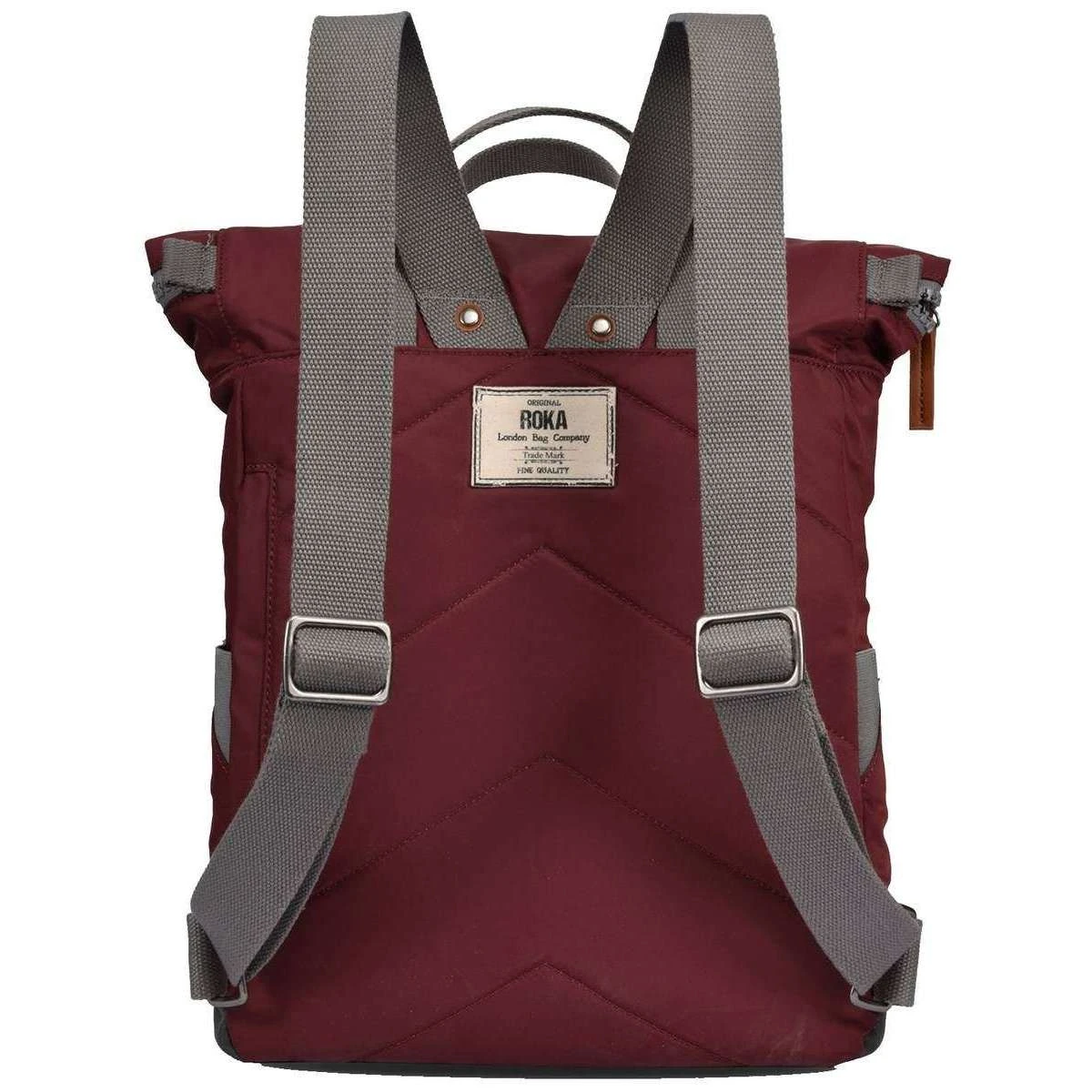 Roka Canfield B Medium Sustainable Nylon Backpack - Port Red - Image 3