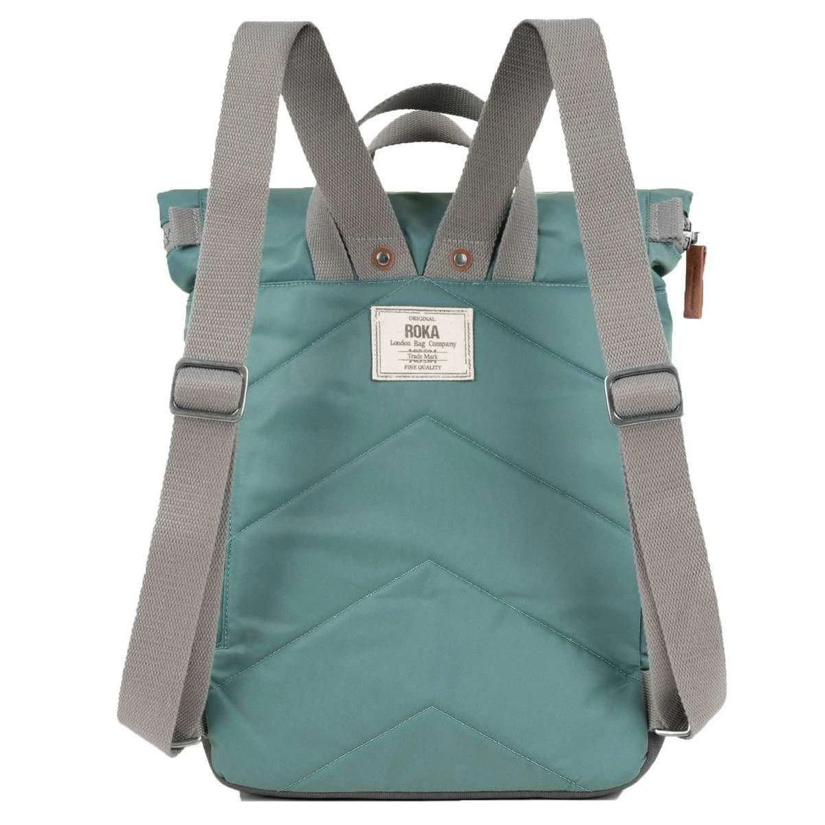 Roka Canfield B Medium Sustainable Nylon Backpack - Sage Green - Image 2