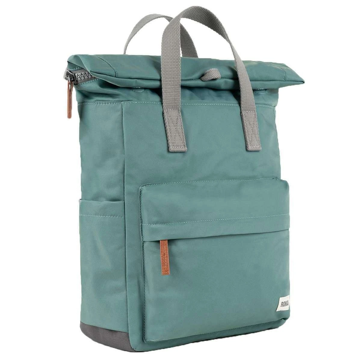 Roka Canfield B Medium Sustainable Nylon Backpack - Sage Green - Image 3