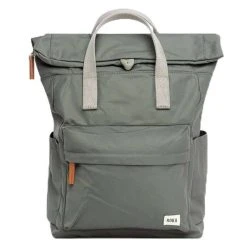 Roka Canfield B Small Sustainable Nylon Backpack - Alloy Grey