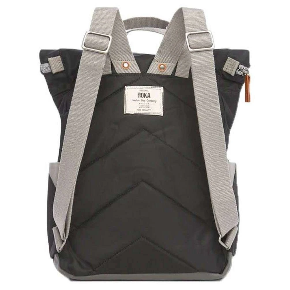 Roka Canfield B Small Sustainable Nylon Backpack - Black - Image 2