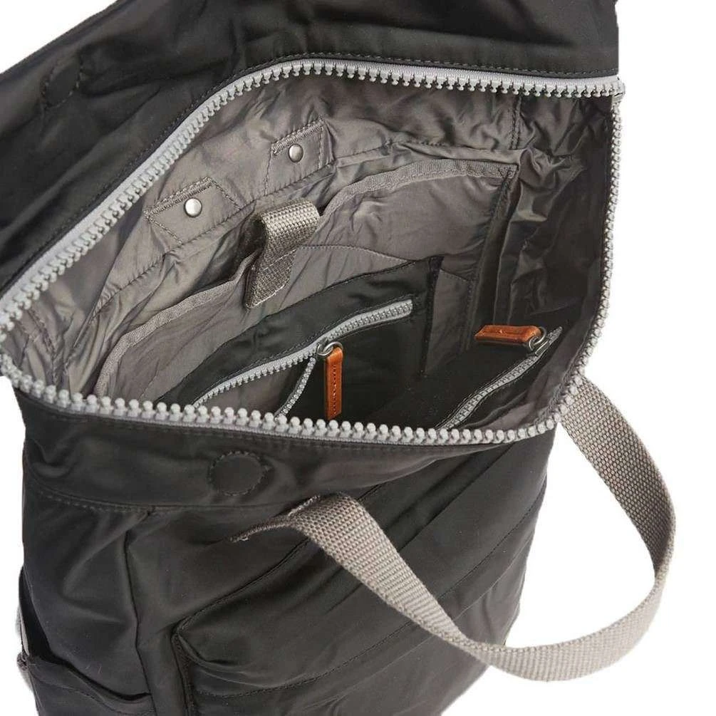 Roka Canfield B Small Sustainable Nylon Backpack - Black - Image 5