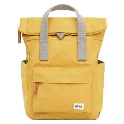 Roka Canfield B Small Sustainable Nylon Backpack - Corn Yellow