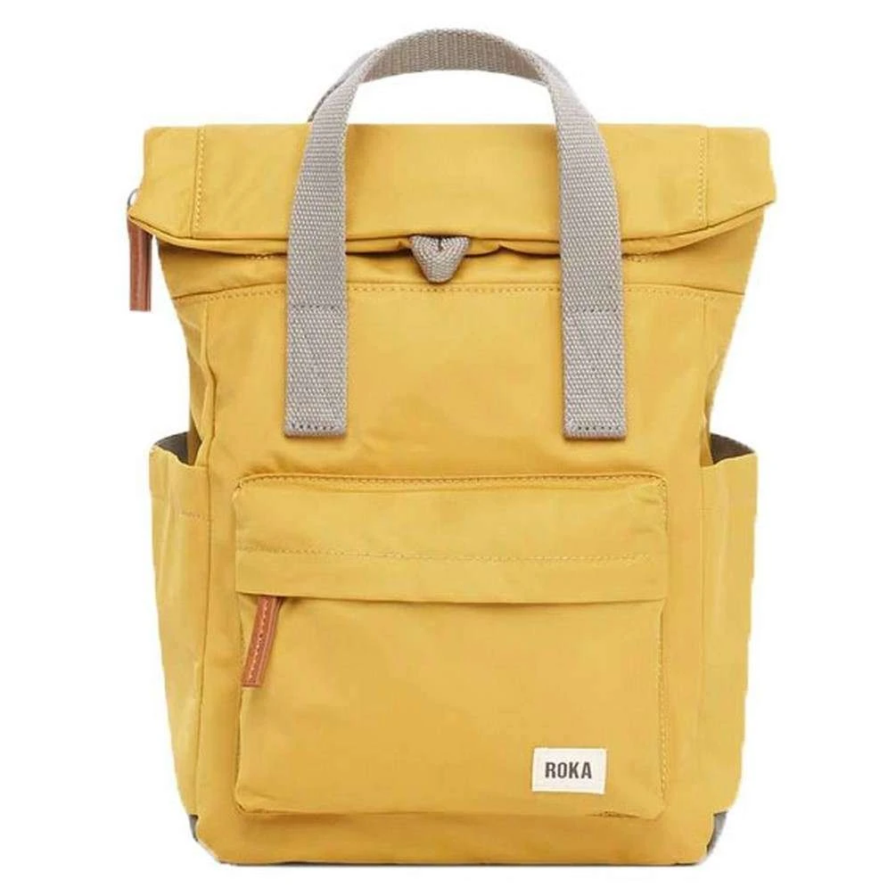 Roka Canfield B Small Sustainable Nylon Backpack - Corn Yellow