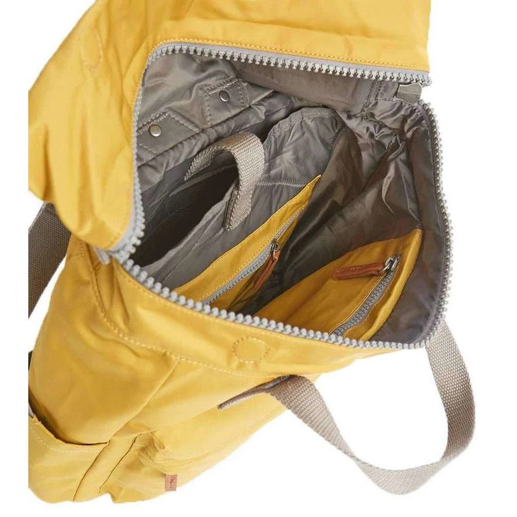 Roka Canfield B Small Sustainable Nylon Backpack - Corn Yellow - Image 6