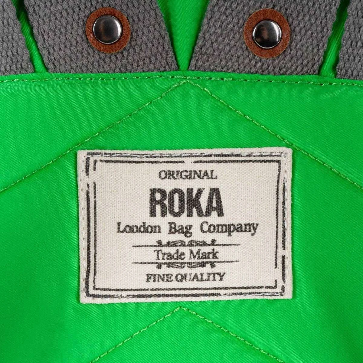 Roka Canfield B Small Sustainable Nylon Backpack - Kelly Green - Image 5