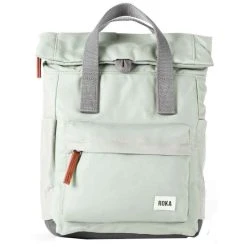 Roka Canfield B Small Sustainable Nylon Backpack - Mist Grey