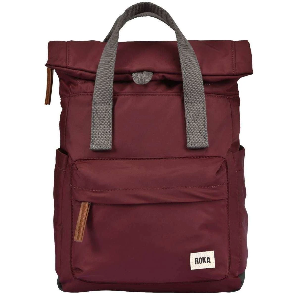 Roka Canfield B Small Sustainable Nylon Backpack - Port Red