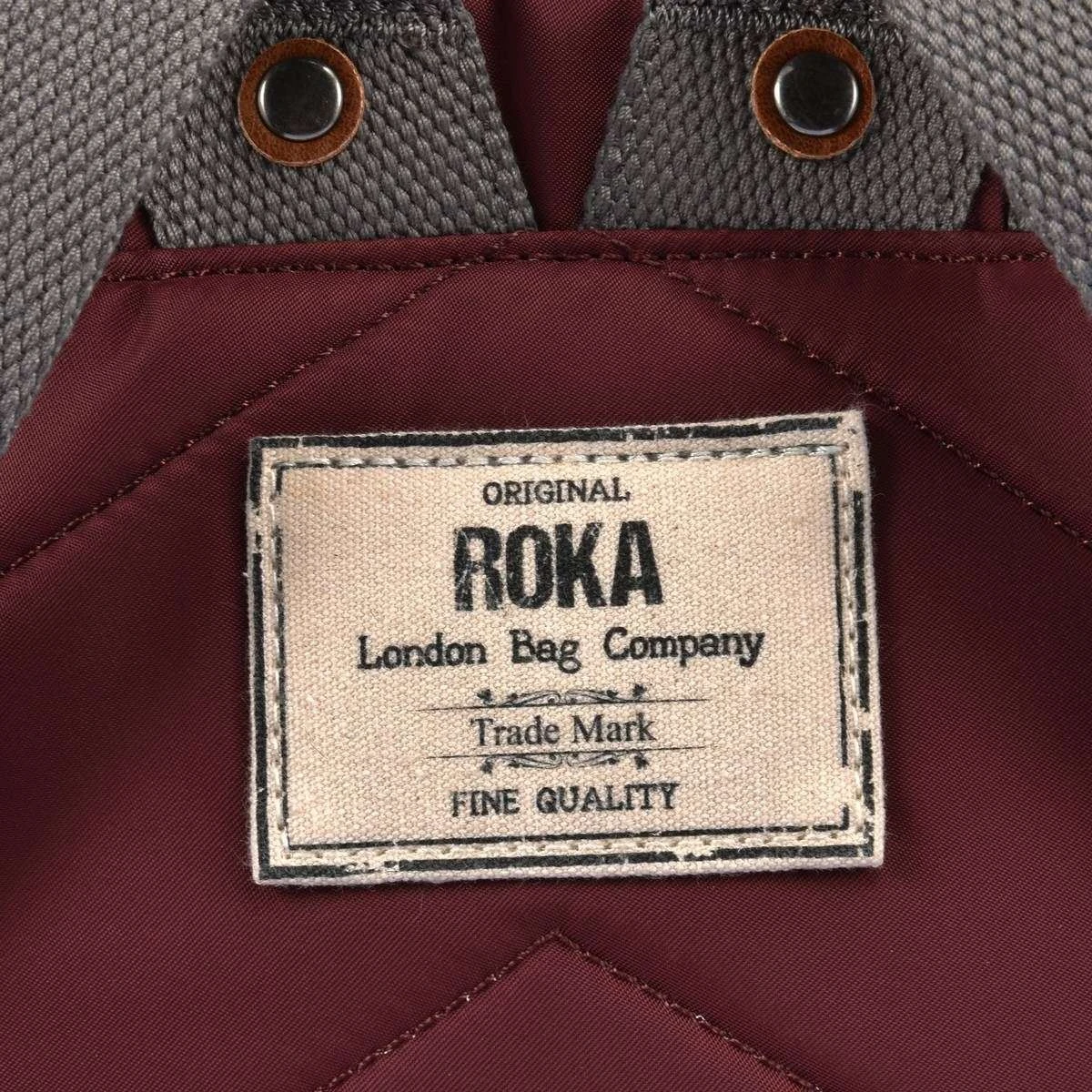 Roka Canfield B Small Sustainable Nylon Backpack - Port Red - Image 5