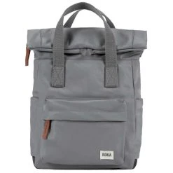 Roka Canfield B Small Sustainable Nylon Backpack - Stormy Grey