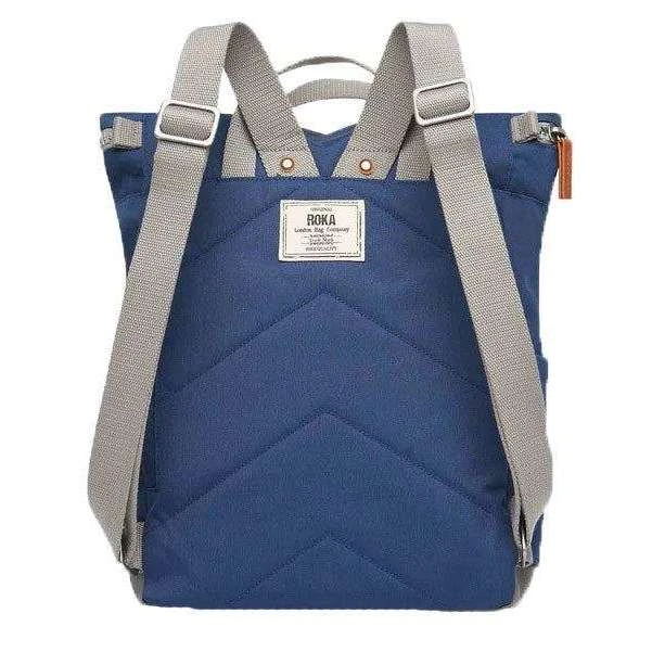 Roka Canfield C Medium Sustainable Canvas Backpack - Mineral Blue - Image 2