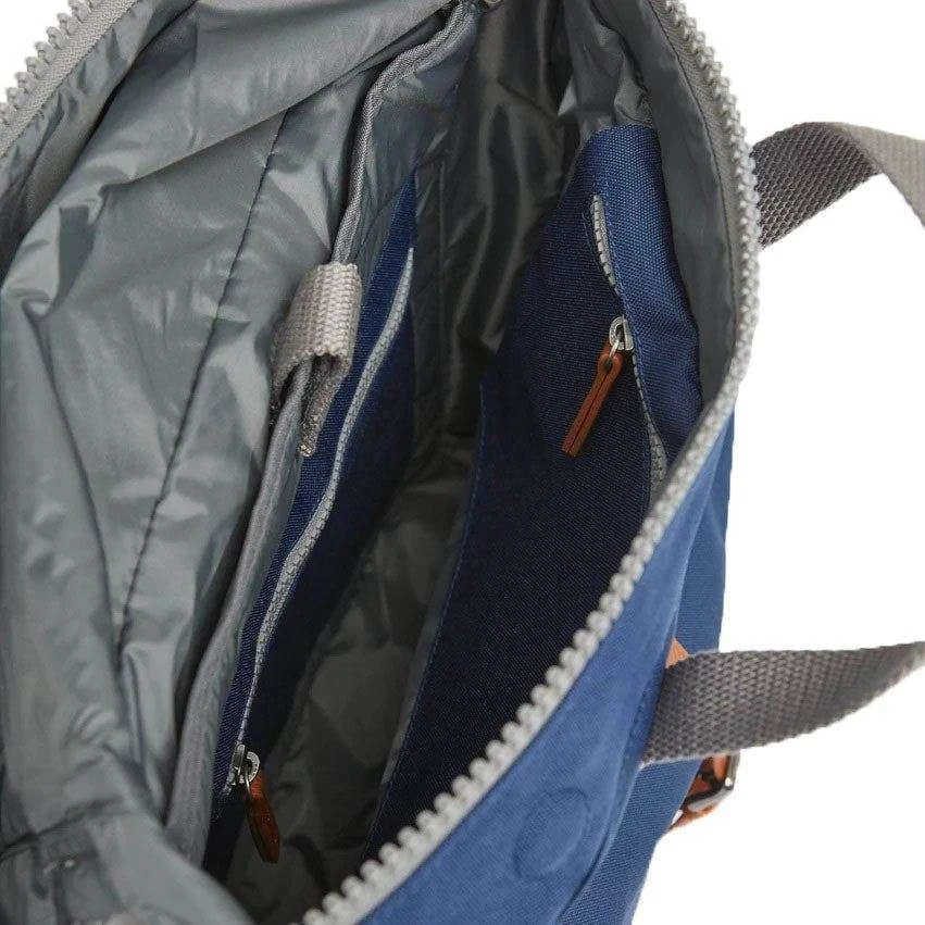 Roka Canfield C Medium Sustainable Canvas Backpack - Mineral Blue - Image 5