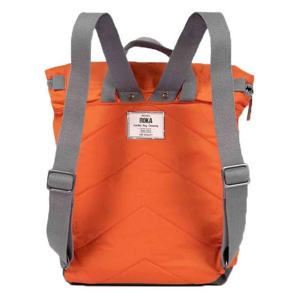 Roka Canfield C Medium Sustainable Nylon Backpack - Burnt Orange - Image 2