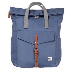 Roka Canfield C Small Sustainable Nylon Backpack - Airforce Blue