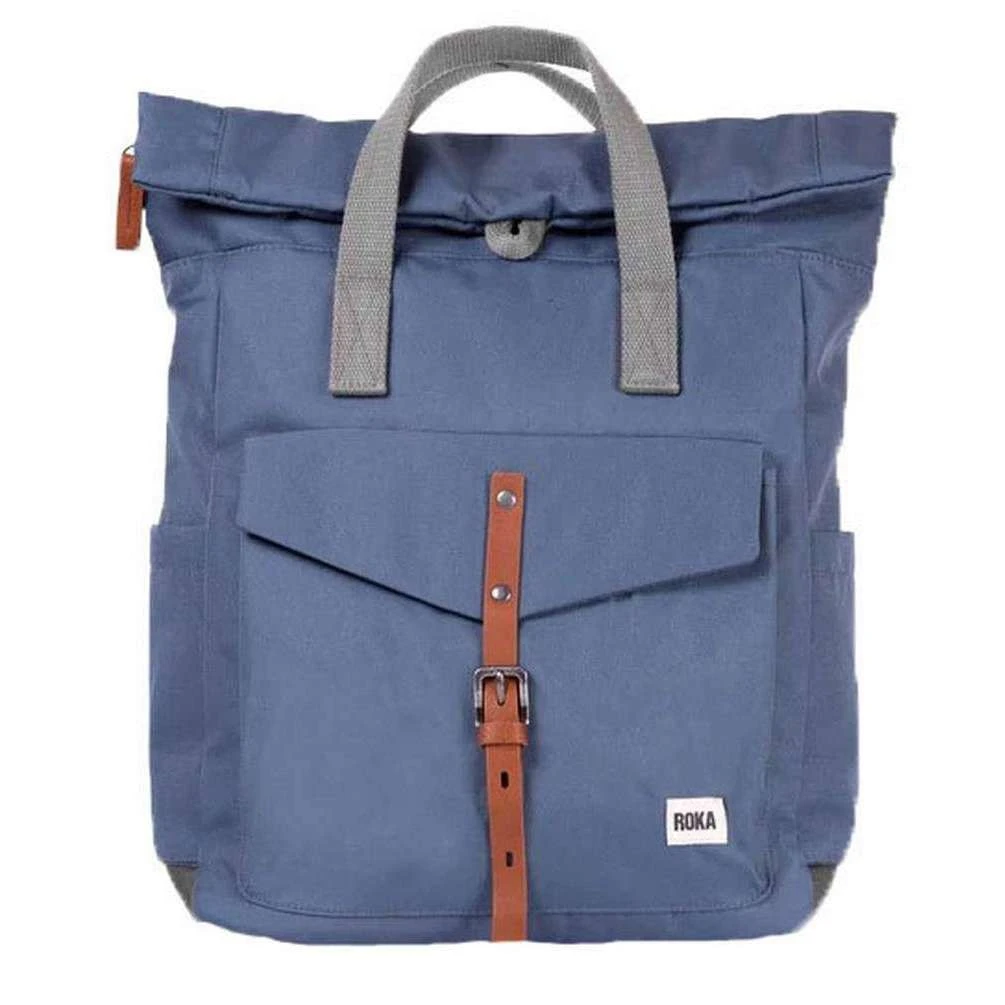 Roka Canfield C Small Sustainable Nylon Backpack - Airforce Blue