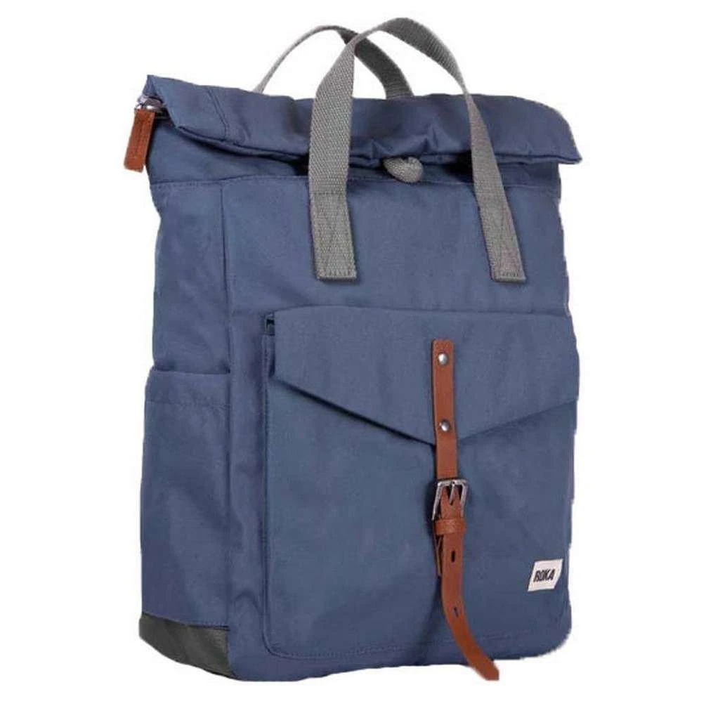 Roka Canfield C Small Sustainable Nylon Backpack - Airforce Blue - Image 3