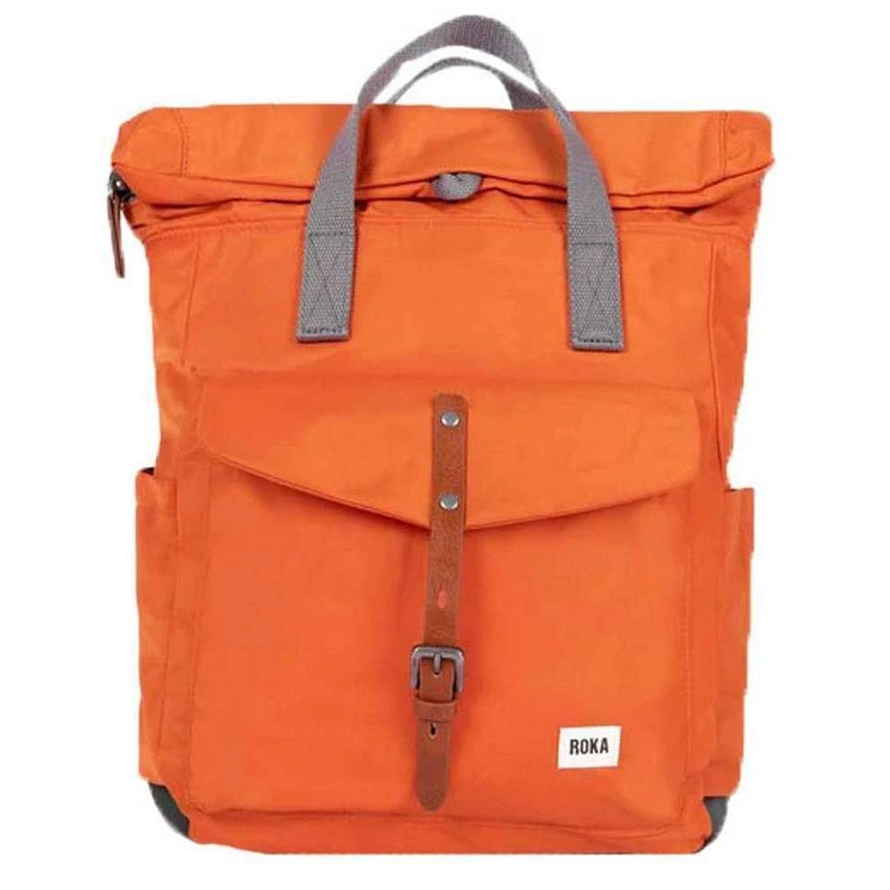 Roka Canfield C Small Sustainable Nylon Backpack - Burnt Orange
